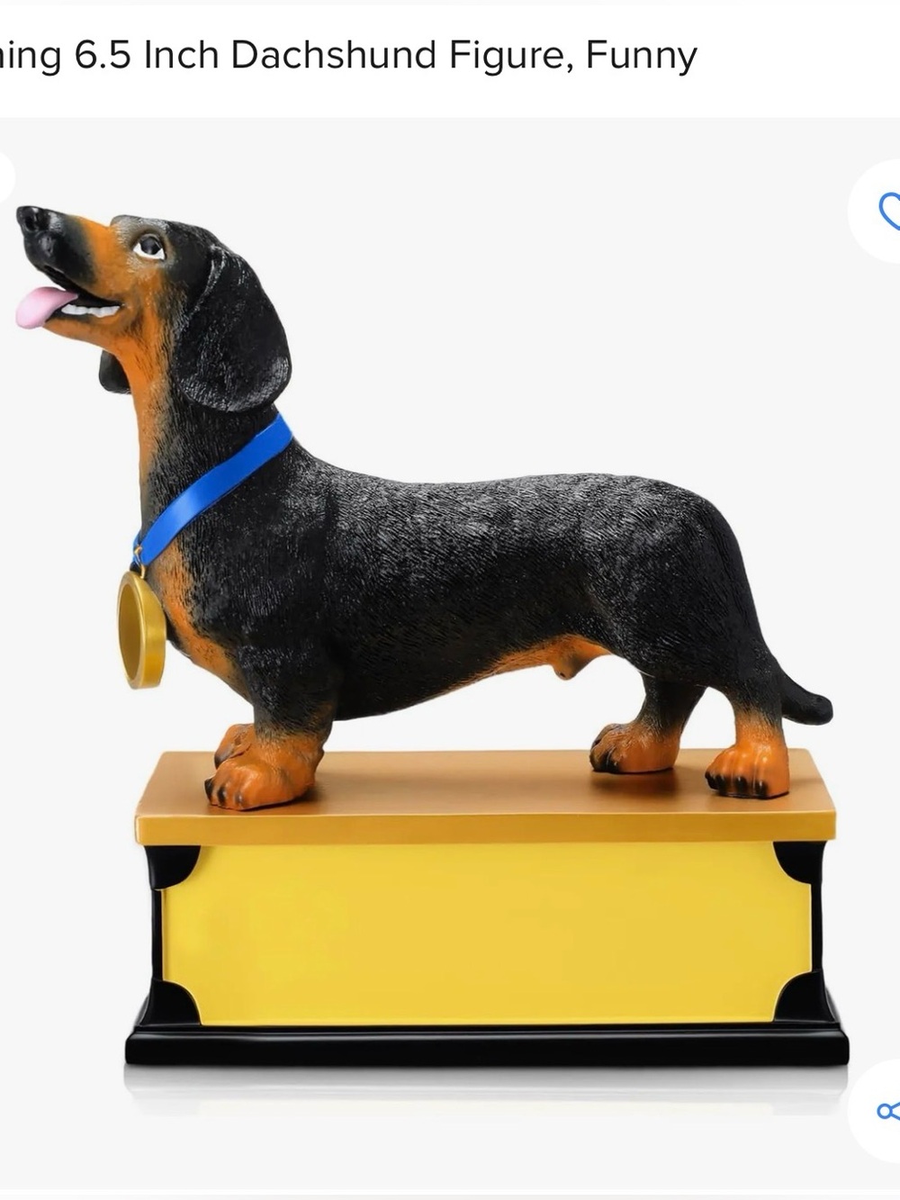 Kenning 6.5 Inch Dachshund Figure